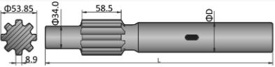 Shank Adapter COP/BBC Atlas Copco COP 1032 HD