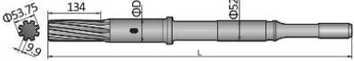 Shank Adapter COP/BBC Atlas Copco COP 1840EX