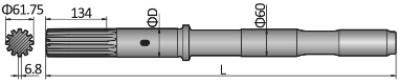 Shank Adapter COP/BBC Atlas Copco COP 2160EX, COP 2560EX