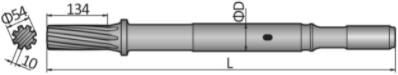 Shank Adapter COP/BBC Atlas Copco COP 2550UX