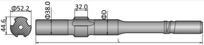 Shank Adapter COP/BBC Atlas Copco COP 125, COP130, COP131