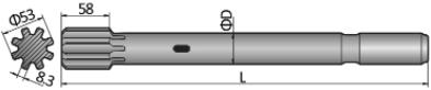 Shank Adapter HC Montabert HC 40, HC 50