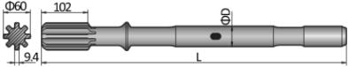 Shank Adapter HC Montabert HC 80 RP, HC 105 RP, HC 107 RP, HC 108 RP, HC 109 RP