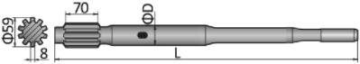 Shank Adapter HL/RD/HLX RD520, RD525