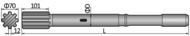 Shank Adapter PD/HD Furukawa HD712