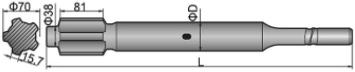 Shank Adapters Boart HD 155