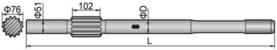 Shank Adapters Gardner Denver HPR 2