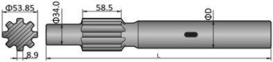 Shank Adapters SIG HBM 50,100,and 120